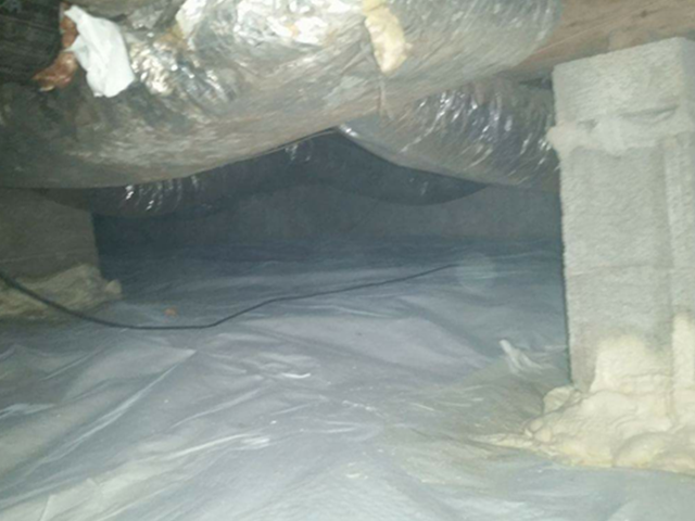 Crawl space after renovation