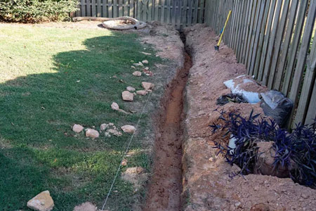 Problems with exterior French drains